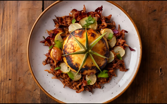 Capture the essence of Muamba De Galinha in a mouthwatering food photography shot Generative AI