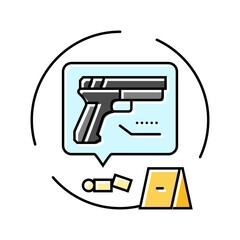 trace evidence crime color icon vector. trace evidence crime sign. isolated symbol illustration