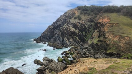 view from the top of a cliff