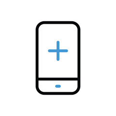 Telemedicine Icon vector stock illustration