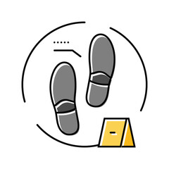 class physical evidence crime color icon vector. class physical evidence crime sign. isolated symbol illustration