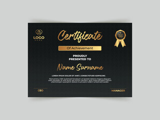 Vector luxury Certificate design template