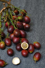 bunch of matoa fruit