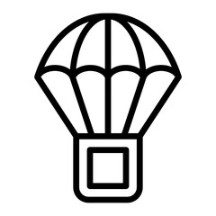 Parachuting Icon Design