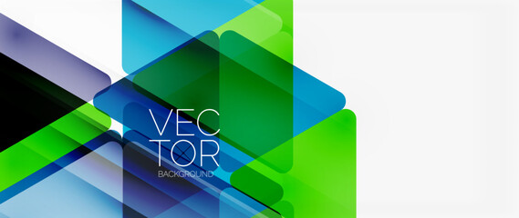Abstract background. Color transparent triangles in mosaic style with shadow lines. Design for website headers, social media posts, digital art displays, presentations, branding elements, wallpapers