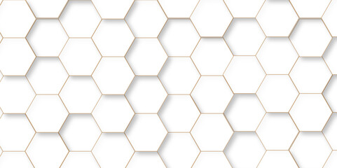 Abstract background with hexagons Abstract hexagon polygonal pattern background vector. seamless bright white abstract honeycomb background.	
