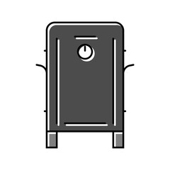box smoker color icon vector. box smoker sign. isolated symbol illustration