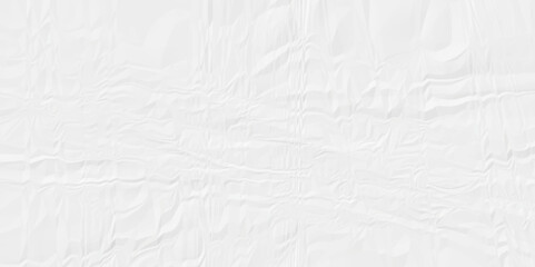 white crumpled paper background texture pattern overlay. wrinkled high resolution arts craft and Seamless white crumpled paper.