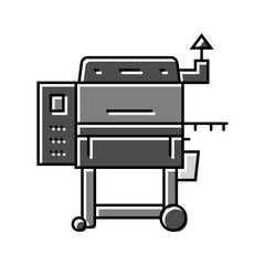 smoker meat color icon vector. smoker meat sign. isolated symbol illustration