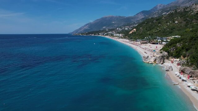 Colorful Palette of Beach Bliss and Azure Seas, Embracing the Beauty of the Albanian Riviera and its Mountain Villages