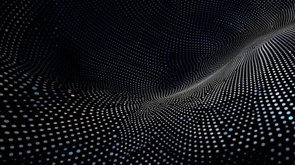 Dynamic waves mesmerizing abstract technology background, featuring dotted waves in a seamless dance of innovation and futuristic elegance