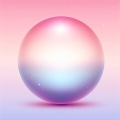 Fototapeta premium pink crystal ball