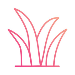 Grass icon vector stock illustration