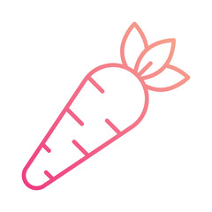 Carrot icon vector stock illustration