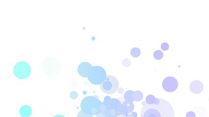 カラフルな淡い色のパーティクル、つぶつぶ、泡、点々、光の粒、丸