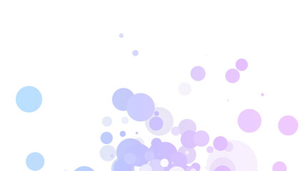 カラフルな淡い色のパーティクル、つぶつぶ、泡、点々、光の粒、丸