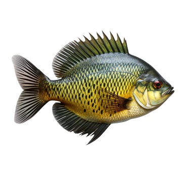 Panfish on transparent background