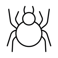 Spider icon vector stock illustration