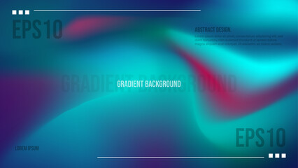 Gradient abstract background. Modern wallpaper design for poster, website, cover, Advertising Banners, Brochure, Flyer, Placard. Vector EPS 10