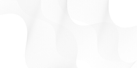 Abstract white blend wave lines and technology background. Modern white flowing wave lines and glowing moving lines. Futuristic technology and sound wave lines background. 