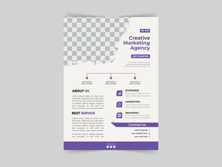 vector corporate modern business flyer design template