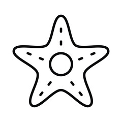 Starfish icon vector stock illustration