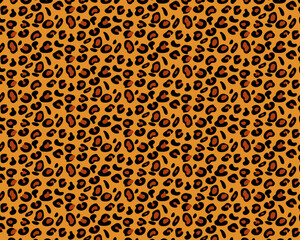 seamless black and yellow leopard pattern background