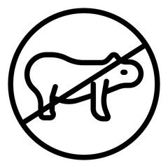 animal line icon