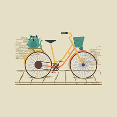 Fototapeta na wymiar bicycle t shirts designs and typography designs