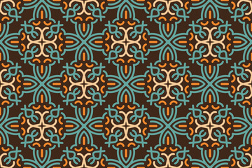 oriental pattern. vintage background with Arabic ornaments. Patterns, backgrounds and wallpapers for your design. Textile ornament. Vector illustration.