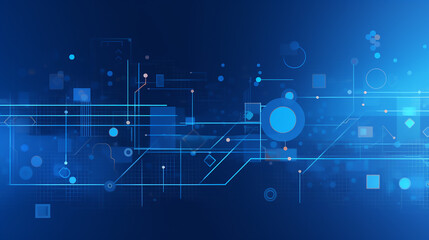 blue Morden digital business technology background.