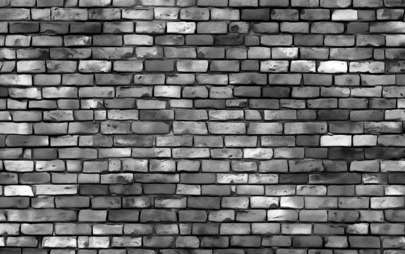 Brick wallblack white  texture, grungy old, strength, concept & ideas background