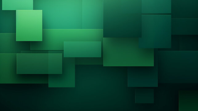 Elegant technical abstract green square background.   abstract square shape, dynamic and sport banner concept. modern green business background with squares.