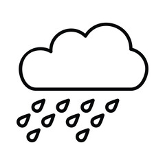 Rain icon vector stock illustration