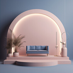 Beautiful 3D background. Mockup, template to present your product