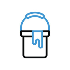 Paint Bucket Icon vector stock illustration