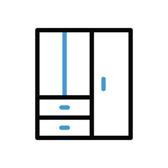 Closet Icon vector stock illustration
