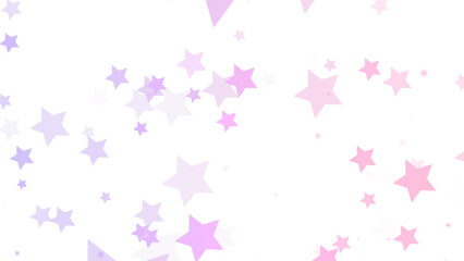 カラフルなたくさんの星　パーティクル　無数の星　かわいい　虹色　浮遊