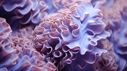 Pink and blue corals
