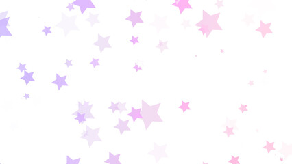 カラフルなたくさんの星　パーティクル　無数の星　かわいい　虹色　浮遊