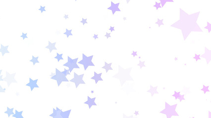 カラフルなたくさんの星　パーティクル　無数の星　かわいい　虹色　浮遊