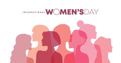 March 8, International Women's Day. Vector illustration group of women in flat style design. - 689990366
