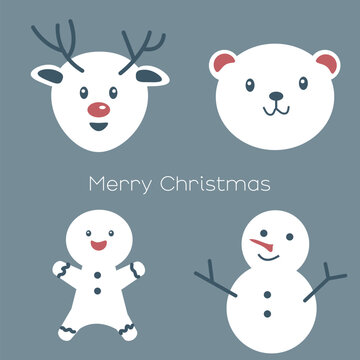 Cute Christmas Vector Icons