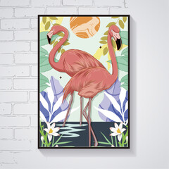 Vector illustration print poster,tablo for your wall art collection unique and special digital art drawing