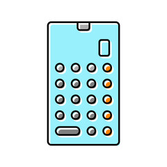 Fototapeta na wymiar calculator math education color icon vector. calculator math education sign. isolated symbol illustration