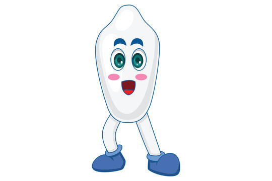 recommend clip art: Cute Tooth Character Design Illustration