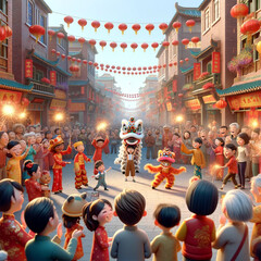 Fototapeta na wymiar chinese new year celebration
