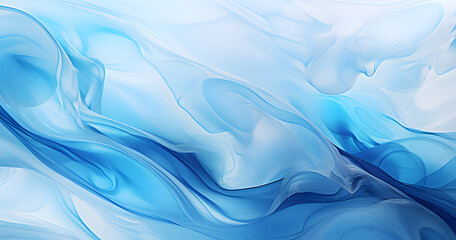 Fluid oil texture. Blue background. Background concept - obrazy, fototapety, plakaty