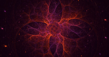 3D rendering abstract fractal business background