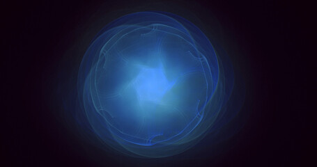 3D manual rendering abstract round hole light background